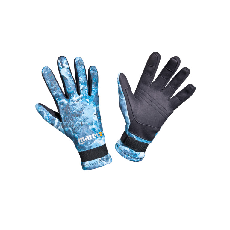Mares Blue Camo Amara Gloves Dive Store Auckland Scuba Dive Gear