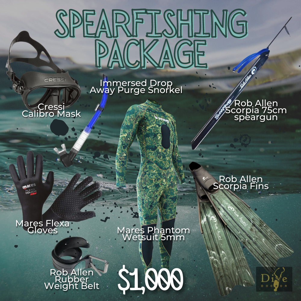Spearfishing Package - Dive Store Auckland, Scuba Dive Gear Testing