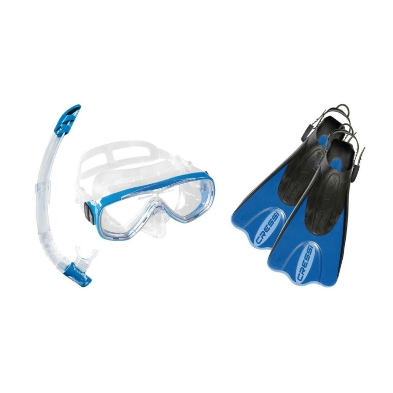 Cressi Palau SAF Mask, Snorkel and Fin Set Dive Store Auckland
