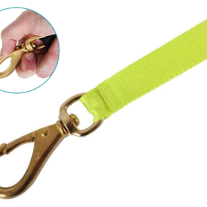 Brass Dive Catch Bag Swivel Snap and Lanyard